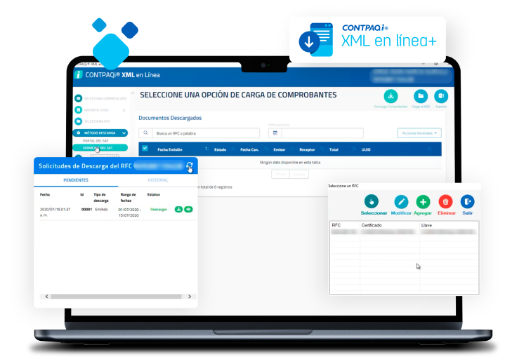 Interfaz desktop Contpaqi XML en línea