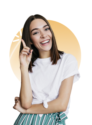 Chica feliz sonriendo